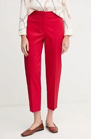 Spodnie eleganckie Tommy Hilfiger  czerwone damskie WW0WW40504