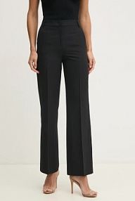 Spodnie eleganckie Sisley  czarne damskie 4KVXLF02I