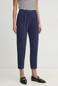 Spodnie eleganckie Sisley  granatowe damskie 4KVXL5CM7