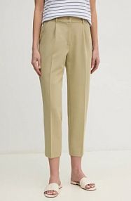 Spodnie eleganckie Sisley  zielone damskie 4KVXL5CM7