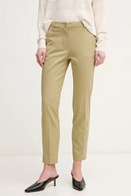 Spodnie eleganckie Sisley  zielone damskie 4BYW55AH6