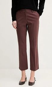 Spodnie eleganckie Sisley  brązowe damskie 49MALE02X