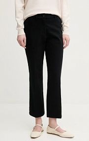 Spodnie eleganckie Sisley  czarne damskie 49MALE02X