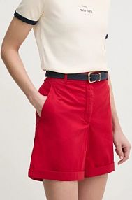 Szorty Tommy Hilfiger  czerwone damskie WW0WW42457