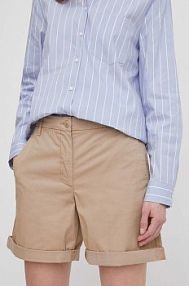 Szorty Tommy Hilfiger  beżowe damskie WW0WW42457