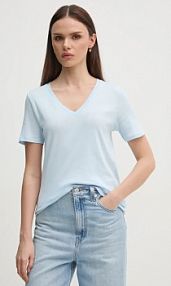 T-shirt United Colors of Benetton  niebieski damski 3GA2E4230