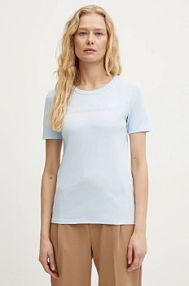 T-shirt United Colors of Benetton  niebieski damski 3GA2E16A2