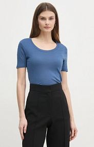 T-shirt United Colors of Benetton  niebieski damski 3GA2D1066