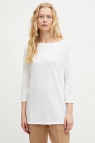 Longsleeve Sisley  biały damski 3QU4L12EE