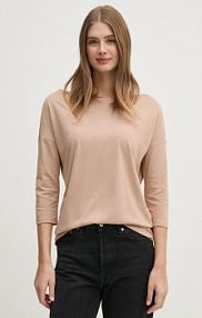 Longsleeve Sisley  beżowy damski 3QU4L12EE