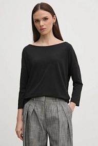 Longsleeve Sisley  czarny damski 3QU4L12EE