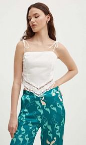 Top Sisley  beżowy damski 5WDVLH014