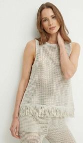 Top Sisley  beżowy damski 196PMH00C