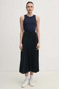 Sukienka midi Tommy Hilfiger  granatowa WW0WW39342.PP