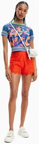 Szorty Desigual  czerwone damskie 23SWPW04