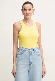 Top Lacoste  żółty damski TF5388