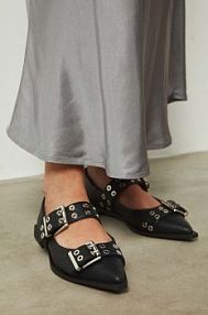 Baleriny Medicine  czarne RW24.OBD302