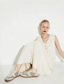 Trampki Medicine  beżowe damskie RS25.OBD300