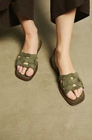 Sandały Medicine  zielone damskie RS25.OBD709