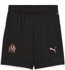 Młodzieżowe szorty treningowe olympique marsylia  black copper metallic Puma