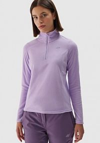 Bluza z polaru fioletowa 4F damska 4FWAW24UFLEF048-52S