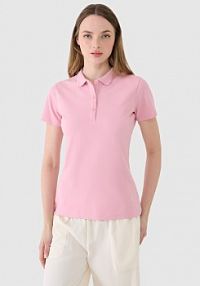 Koszulka polo różowa 4F damska 4FWMM00TPTSF365-56S
