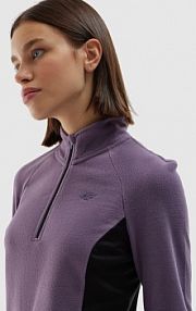 Bluza z polaru fioletowa 4F damska 4FWAW24UFLEF049-50S