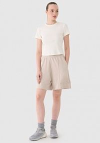 Szorty sportowe beżowe 4F 4FRSS25TSHOF701-83S