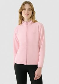 Bluza z polaru różowa 4F damska 4FWSS25TFLEF322-56S