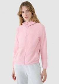 Bluza z polaru różowa 4F damska 4FWSS25TFLEF323-56S