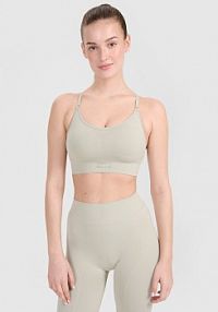 Biustonosz sportowy beżowy 4F 4FRSS25USBAF199-83S