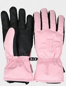 Rękawiczki narciarskie różowe 4F 4FWAW24AFGLF187-56S