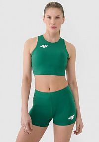 Biustonosz sportowy zielony 4F 4FSMM00USBAF212-41S