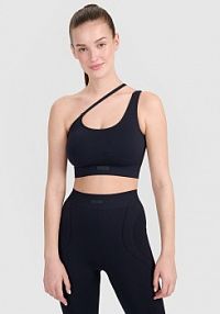 Biustonosz sportowy czarny 4F 4FRSS25USBAF198-20S