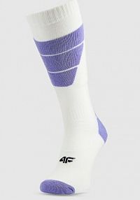Skarpetki fioletowe 4F damskie 4FWAW24UFSOF258-52S