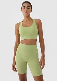 Biustonosz sportowy zielony 4F 4FRSS25USBAF154-42S