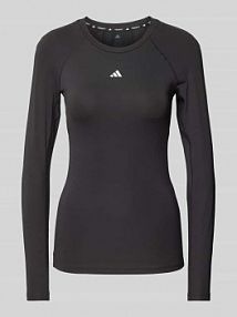 Bluzka z długim rękawem z nadrukiem z logo ADIDAS SPORTSWEAR czarna damska EAN IK7918