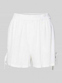 Szorty o luźnym kroju z elastycznym pasem model LEILANI Noisy May białe damskie EAN 27033020