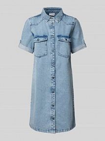 Sukienka jeansowa z rękawem o dł. 1/2 model NEW SIGNE Noisy May niebieska EAN 27030041