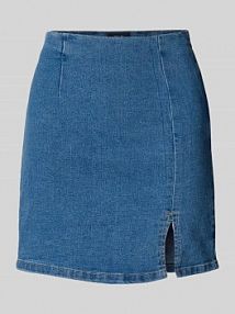 Spódnica jeansowa z rozcięciem model RONNIE Noisy May niebieska EAN 27032637