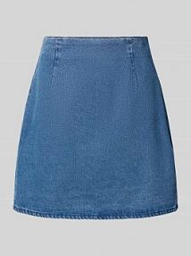Spódnica jeansowa z zakładkami w pasie model Josie EDITED niebieska EAN EDT8970001
