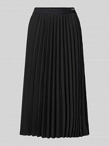 Spódnica midi z elastycznym pasem Tommy Hilfiger czarna EAN WW0WW43886