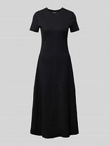 Sukienka midi z okrągłym dekoltem model MODERN F&F Tommy Hilfiger czarna EAN WW0WW44547