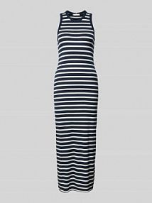 Długa sukienka o kroju slim fit bez rękawów Tommy Hilfiger granatowa EAN WW0WW38838