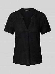 Tunika o kroju regular fit z mieszanki wiskozy i lnu model MYMILO Vero Moda czarna EAN 10303660