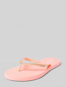 Japonki z obszyciem kamieniami stras Guess pomarańczowe damskie EAN E5GZ05BB00F