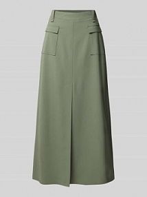 Długa spódnica z kieszeniami z patką Windsor oliwkowa EAN 30045262