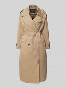 Trencz z kołnierzem rewersowym WITHBLACK zielony damski EAN WBLTHERESA Trench Coat