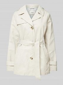 Trencz krótki z wiązanym paskiem s.Oliver RED LABEL biały EAN 2164360