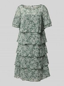 Sukienka koktajlowa o długości do kolan z efektem stopniowania Vera Mont zielona EAN 50264046